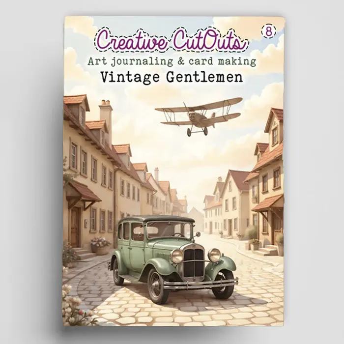 LEANE CREATIEF VINTAGE GENTLEMAN BOOK CREATIVE CUTOUTS