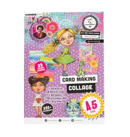 STUDIOLIGHT STUDIOLIGHT ART BY MARLENE CUT AND PASTE BOOK COLOR-HAPPY CARD MAKING COLLAGE PAPER PAD