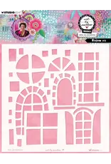 STUDIOLIGHT STUDIOLIGHT ART BY MARLENE WINDOW MIX 8x8 MASKS STENCIL