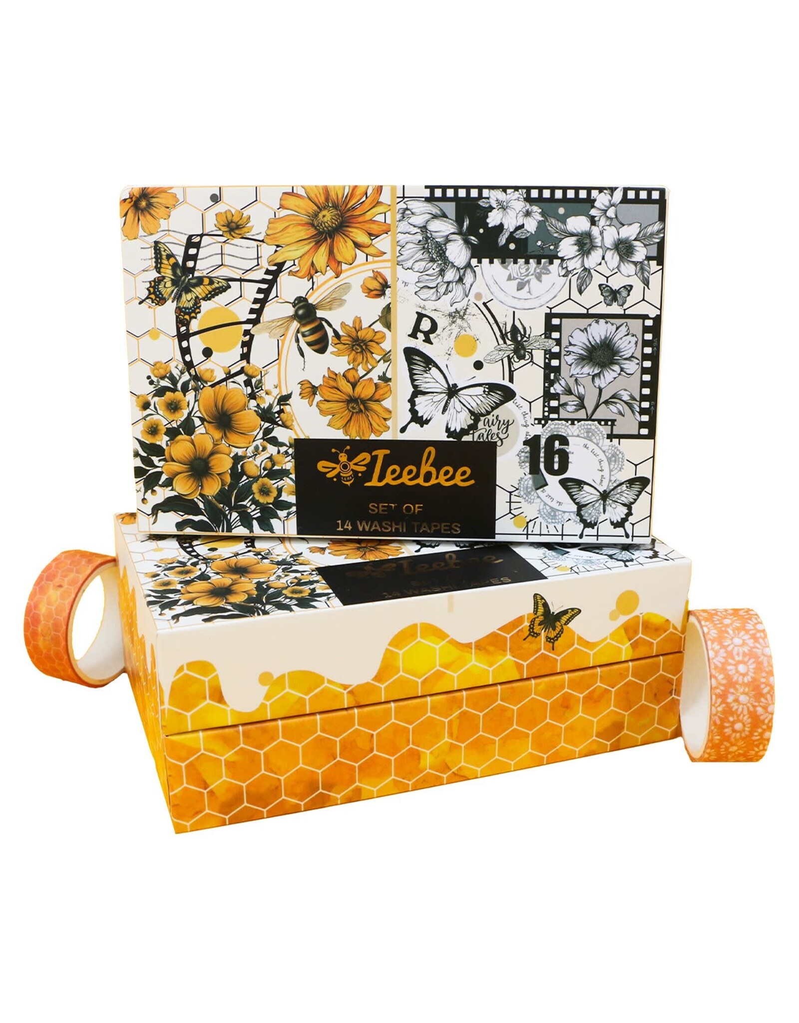 IEEBEE IEEBEE BEE GARDEN WASHI TAPE SET 14/PK