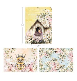 PRIMA PRIMA AMONG THE WILDFLOWERS A4 DECOUPAGE PAPER