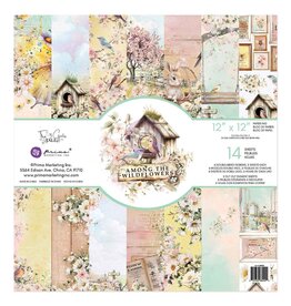 PRIMA PRIMA AMONG THE WILDFLOWERS 12x12 PAPER PAD 14 SHEETS