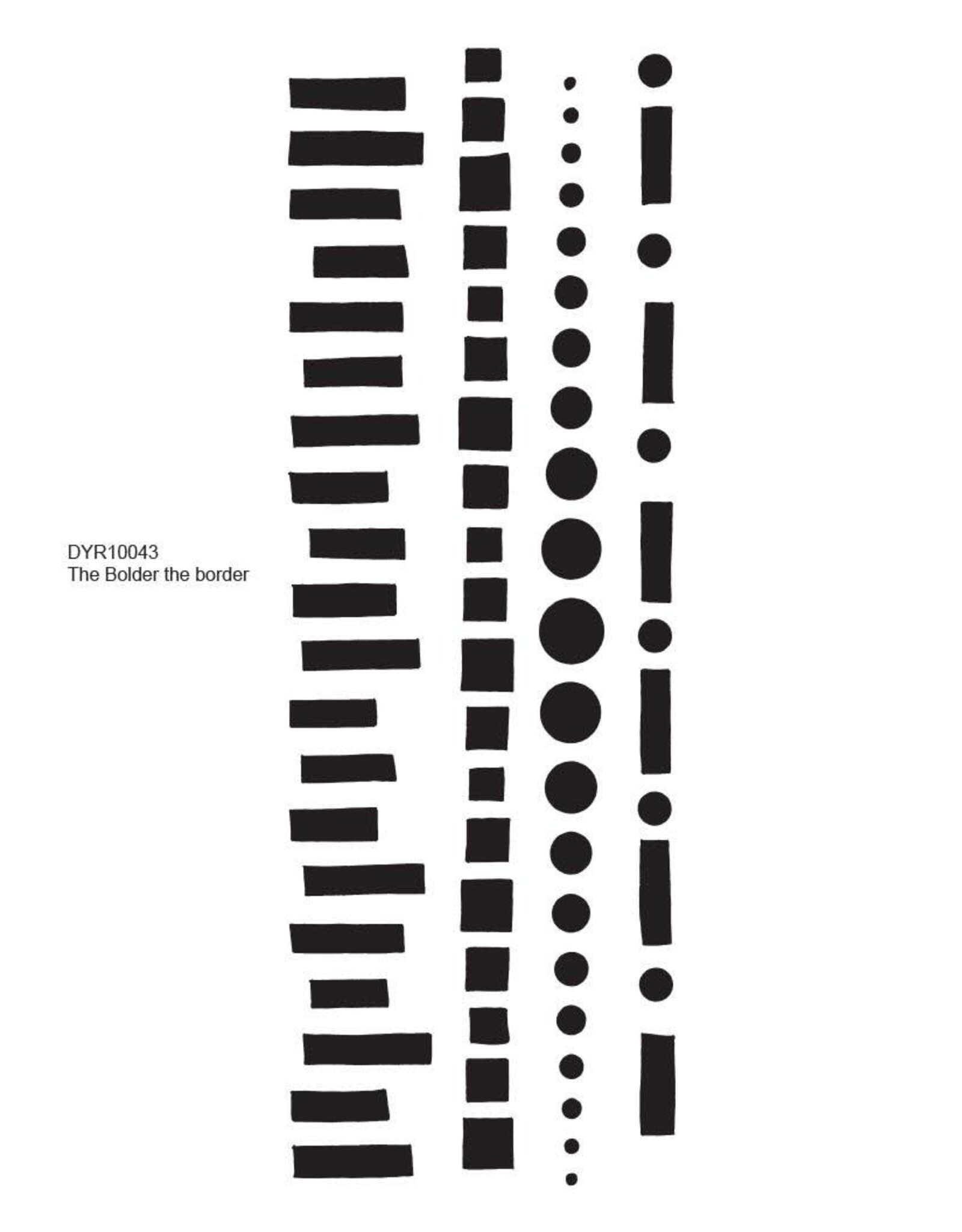 RANGER DYAN REAVELEY DYLUSIONS THE BOLDER THE BORDER CLING STAMP SET