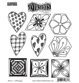 RANGER DYAN REAVELEY DYLUSIONS BLOCK IT CLING STAMP SET