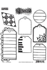 RANGER DYAN REAVELEY DYLUSIONS TAG IT CLING STAMP SET
