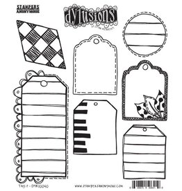 RANGER DYAN REAVELEY DYLUSIONS TAG IT CLING STAMP SET