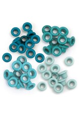 WE R MEMORY KEEPERS WE R COOL AQUA STANDARD EYELETS 60/PACK