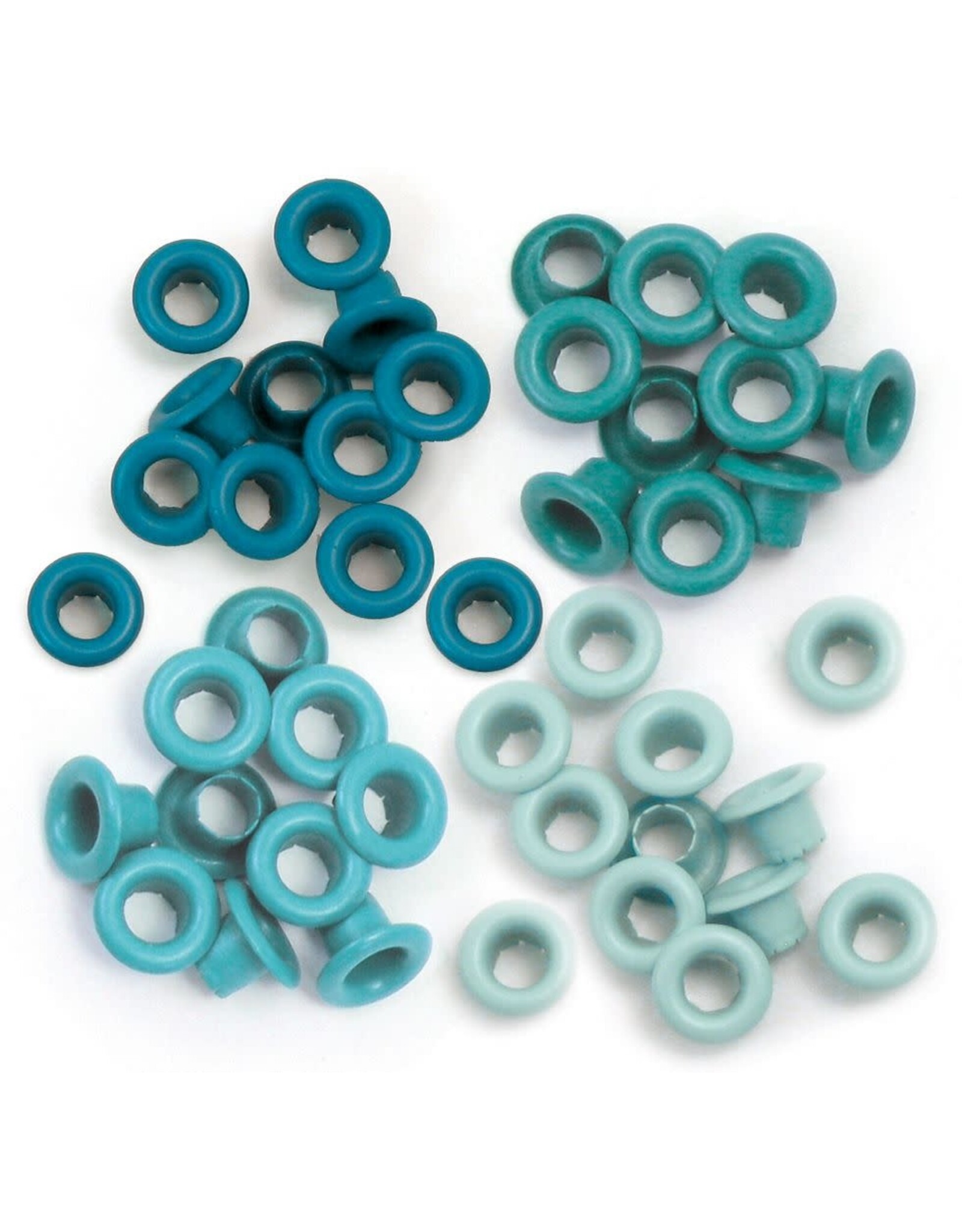 WE R MEMORY KEEPERS WE R COOL AQUA STANDARD EYELETS 60/PACK