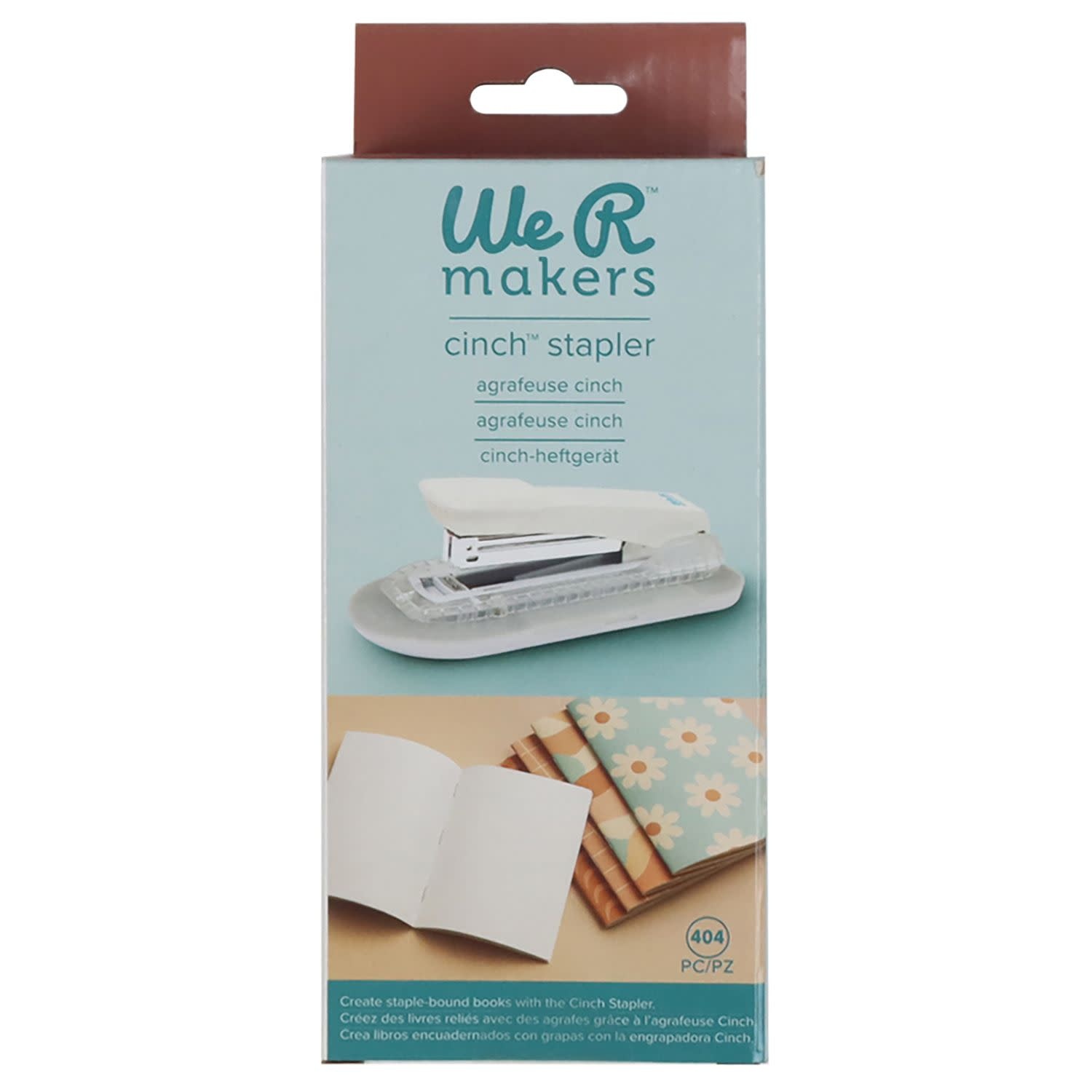 WE R MEMORY KEEPERS CINCH WHITE/BLUE STAPLER - Scrapbook Centrale