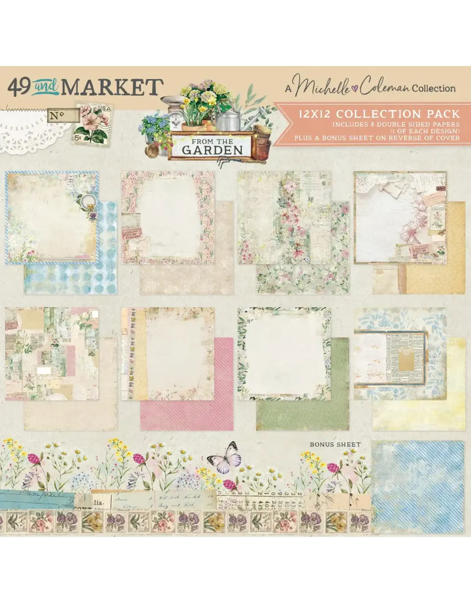 49 AND MARKET 49 AND MARKET FROM THE GARDEN 12x12 COLLECTION PACK