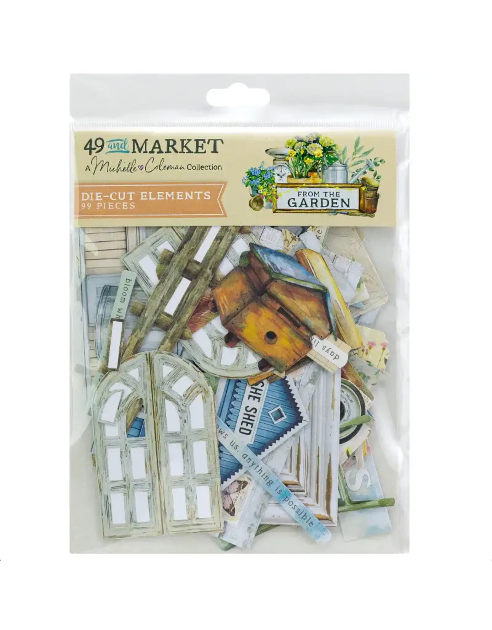 49 AND MARKET 49 AND MARKET FROM THE GARDEN EPHEMERA BITS 99 PIECES