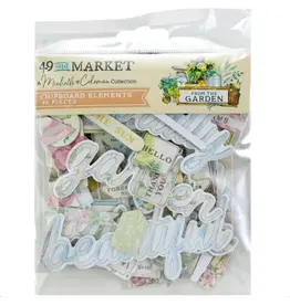 49 AND MARKET 49 AND MARKET FROM THE GARDEN CHIPBOARD SET 69 PIECES