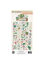 49 AND MARKET 49 AND MARKET FROM THE GARDEN 6x12 LASER CUT WILDFLOWERS