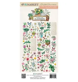 49 AND MARKET 49 AND MARKET FROM THE GARDEN 6x12 LASER CUT WILDFLOWERS