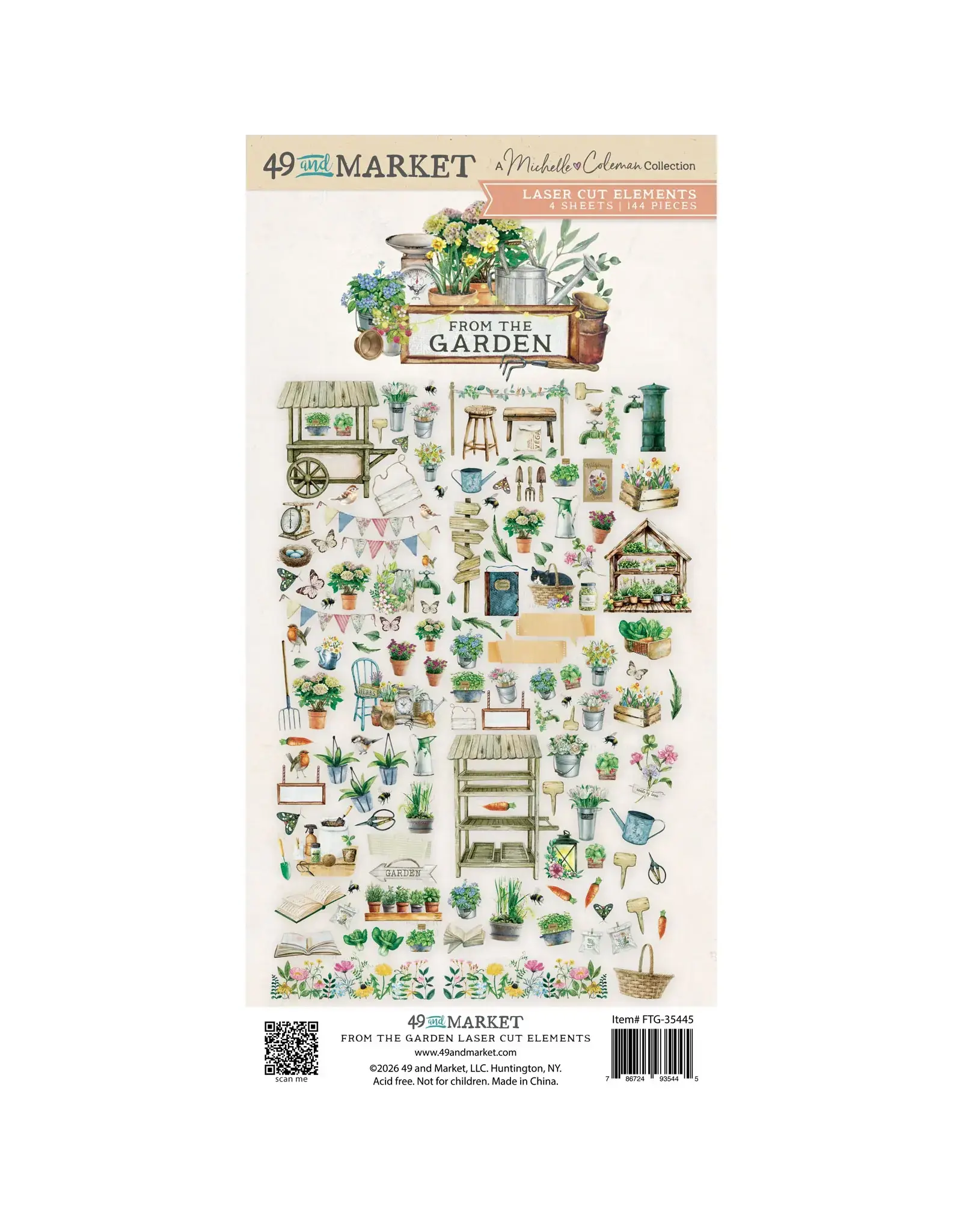 49 AND MARKET 49 AND MARKET FROM THE GARDEN 6x12 LASER CUT ELEMENTS