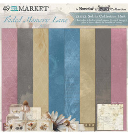 49 AND MARKET 49 AND MARKET FADED MEMORY LANE SOLIDS 12x12 COLLECTION PACK