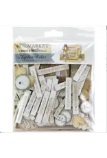 49 AND MARKET 49 AND MARKET FADED MEMORY LANE CHIPBOARD SET 84 PIECES