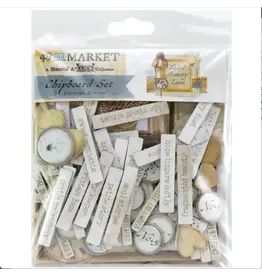 49 AND MARKET 49 AND MARKET FADED MEMORY LANE CHIPBOARD SET 84 PIECES