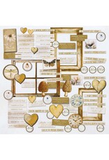 49 AND MARKET 49 AND MARKET FADED MEMORY LANE CHIPBOARD SET 84 PIECES