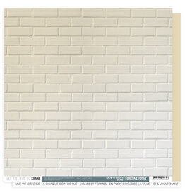 LES ATELIERS DE KARINE LES ATELIERS DE KARINE URBAN STORIES BACK TO BASICS BEIGE 12x12 CARDSTOCK