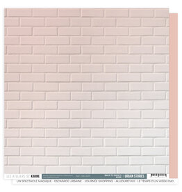 LES ATELIERS DE KARINE LES ATELIERS DE KARINE URBAN STORIES BACK TO BASICS ROSE 12x12 CARDSTOCK