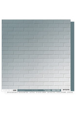 LES ATELIERS DE KARINE LES ATELIERS DE KARINE URBAN STORIES BACK TO BASICS BLEU MARINE 12x12 CARDSTOCK