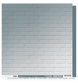 LES ATELIERS DE KARINE LES ATELIERS DE KARINE URBAN STORIES BACK TO BASICS BLEU MARINE 12x12 CARDSTOCK