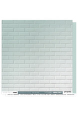 LES ATELIERS DE KARINE LES ATELIERS DE KARINE URBAN STORIES BACK TO BASICS BLEU CIEL 12x12 CARDSTOCK