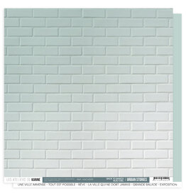 LES ATELIERS DE KARINE LES ATELIERS DE KARINE URBAN STORIES BACK TO BASICS BLEU CIEL 12x12 CARDSTOCK