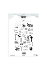 LES ATELIERS DE KARINE LES ATELIERS DE KARINE URBAN STORIES A4 FOCUS CLEAR STAMP SET