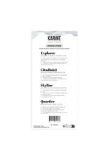 LES ATELIERS DE KARINE LES ATELIERS DE KARINE URBAN STORIES DÉFINITIONS EXPLORER CLEAR STAMP SET