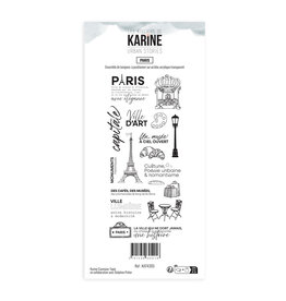 LES ATELIERS DE KARINE LES ATELIERS DE KARINE URBAN STORIES PARIS CLEAR STAMP SET