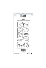 LES ATELIERS DE KARINE LES ATELIERS DE KARINE URBAN STORIES TRAME BD CLEAR STAMP SET