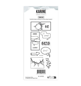 LES ATELIERS DE KARINE LES ATELIERS DE KARINE URBAN STORIES TRAME BD CLEAR STAMP SET