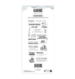 LES ATELIERS DE KARINE LES ATELIERS DE KARINE URBAN STORIES ÉCHAPPÉE URBAINE CLEAR STAMP SET