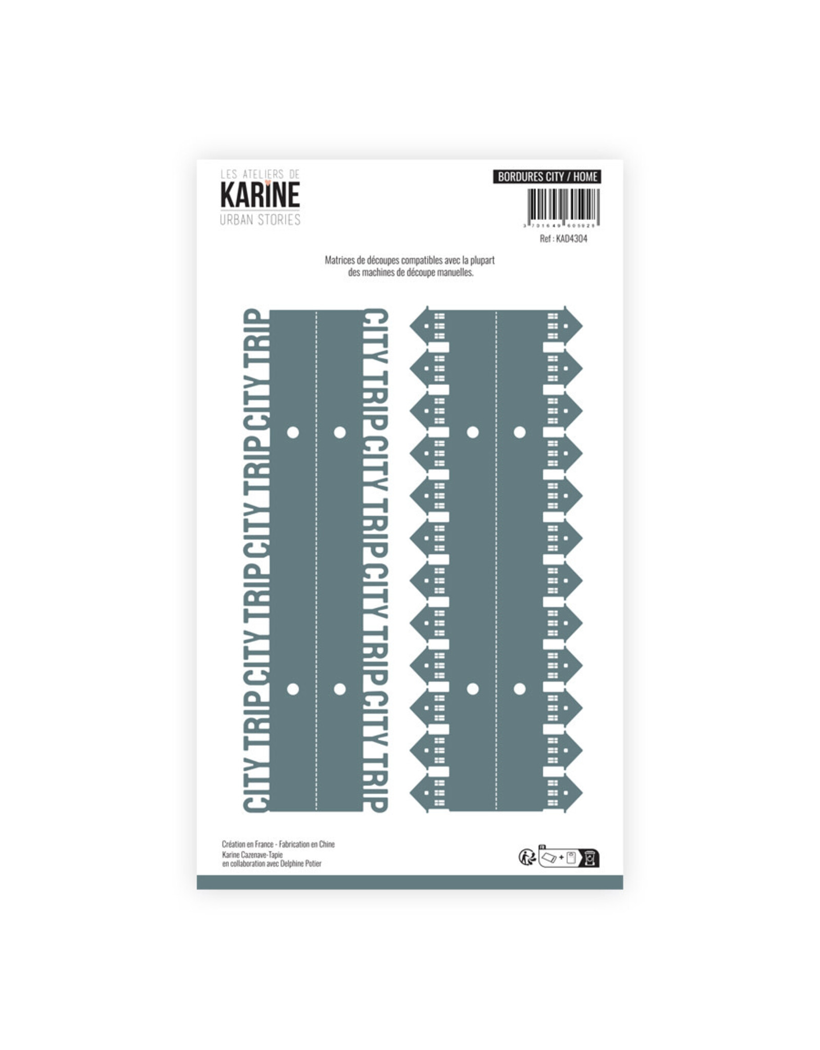 LES ATELIERS DE KARINE LES ATELIERS DE KARINE URBAN STORIES BORDURES CITY/HOME DIE SET