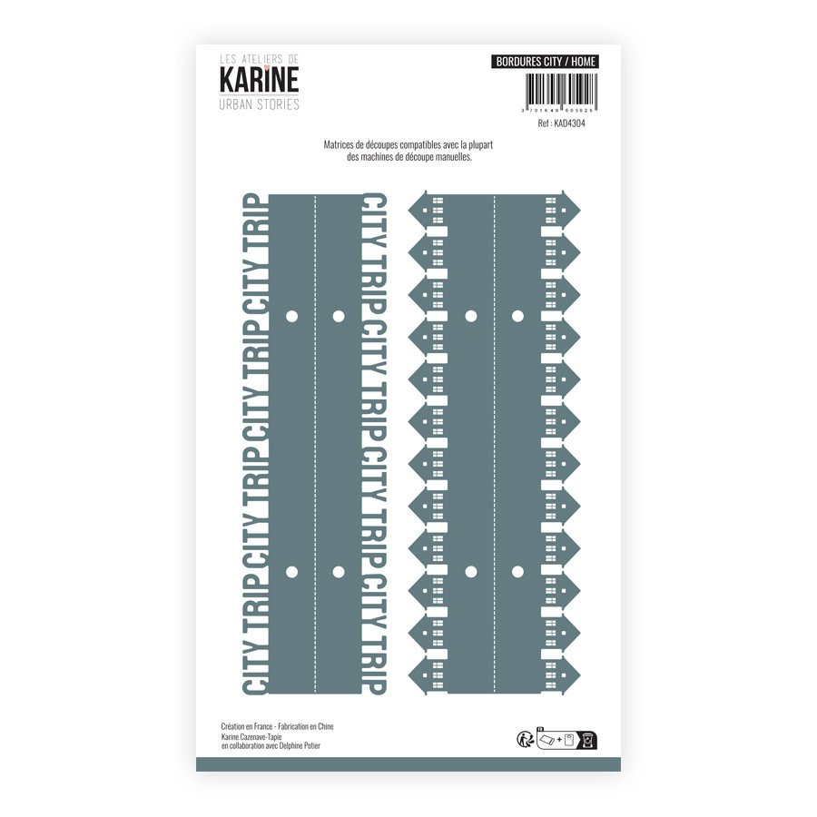 LES ATELIERS DE KARINE LES ATELIERS DE KARINE URBAN STORIES BORDURES CITY/HOME DIE SET