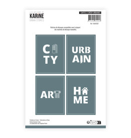 LES ATELIERS DE KARINE LES ATELIERS DE KARINE URBAN STORIES CARTE À CRÉER URBAINES DIE SET