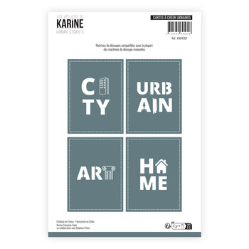 LES ATELIERS DE KARINE LES ATELIERS DE KARINE URBAN STORIES CARTE À CRÉER URBAINES DIE SET