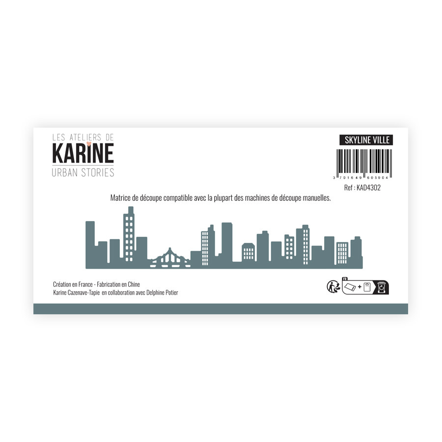 LES ATELIERS DE KARINE LES ATELIERS DE KARINE URBAN STORIES SKYLINE VILLE DIE SET