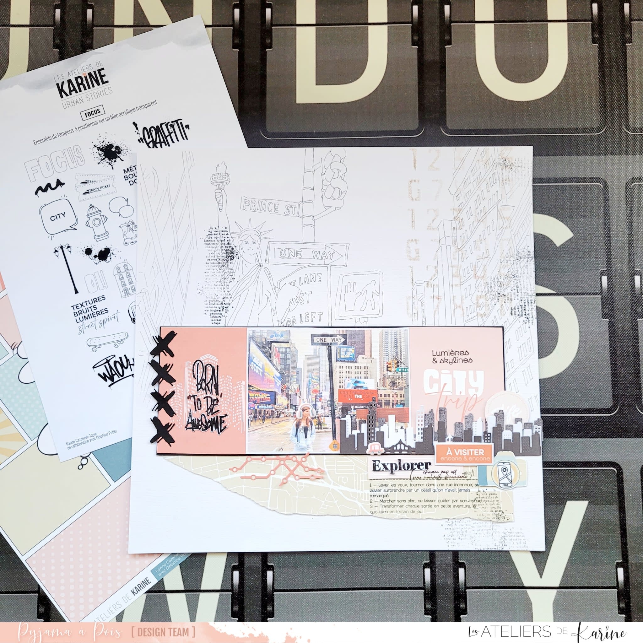 LES ATELIERS DE KARINE LES ATELIERS DE KARINE URBAN STORIES SKYLINE VILLE DIE SET