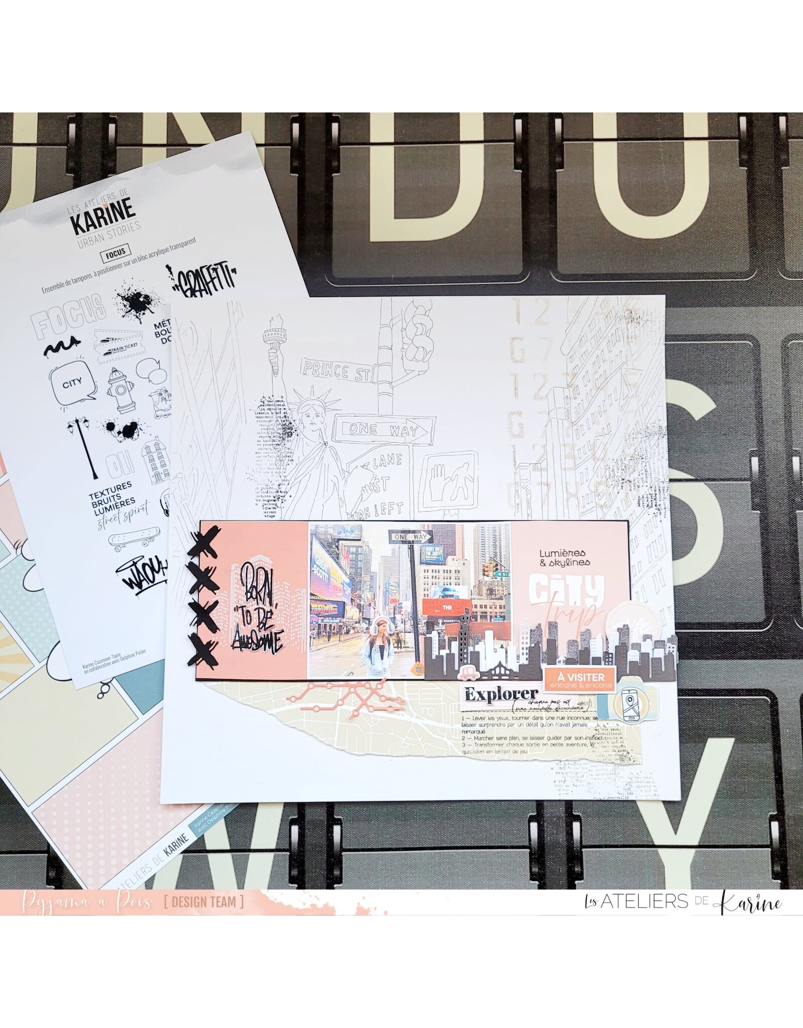 LES ATELIERS DE KARINE LES ATELIERS DE KARINE URBAN STORIES SKYLINE VILLE DIE SET