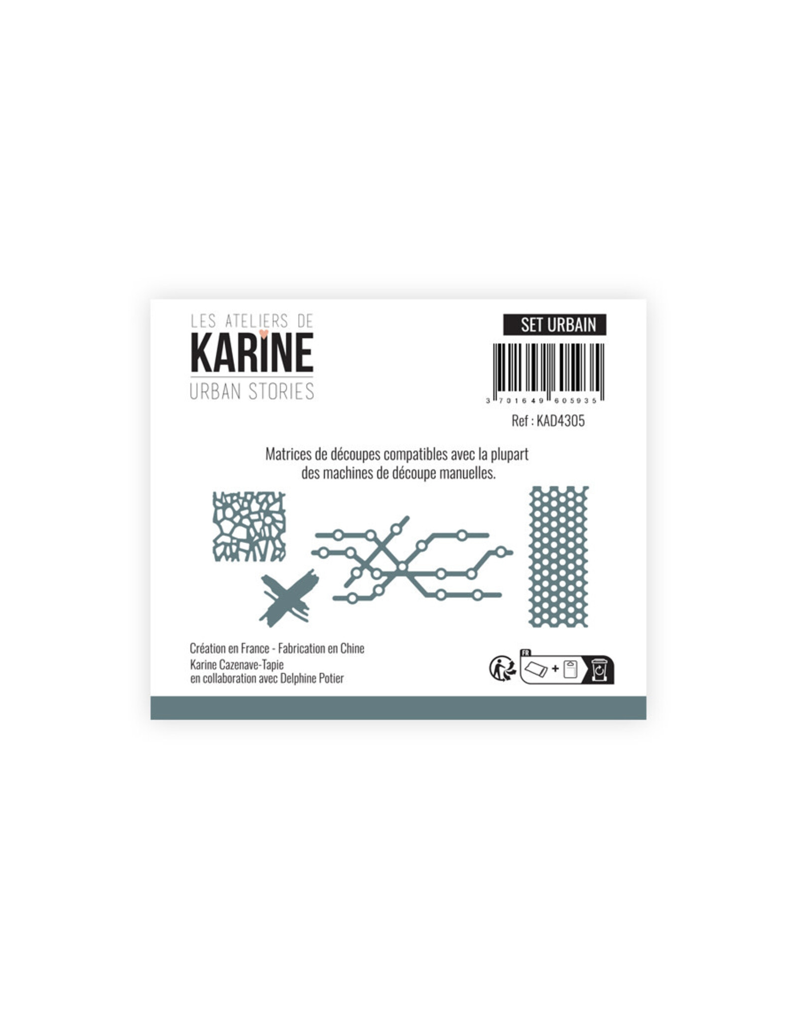 LES ATELIERS DE KARINE LES ATELIERS DE KARINE URBAN STORIES SET URBAIN DIE SET