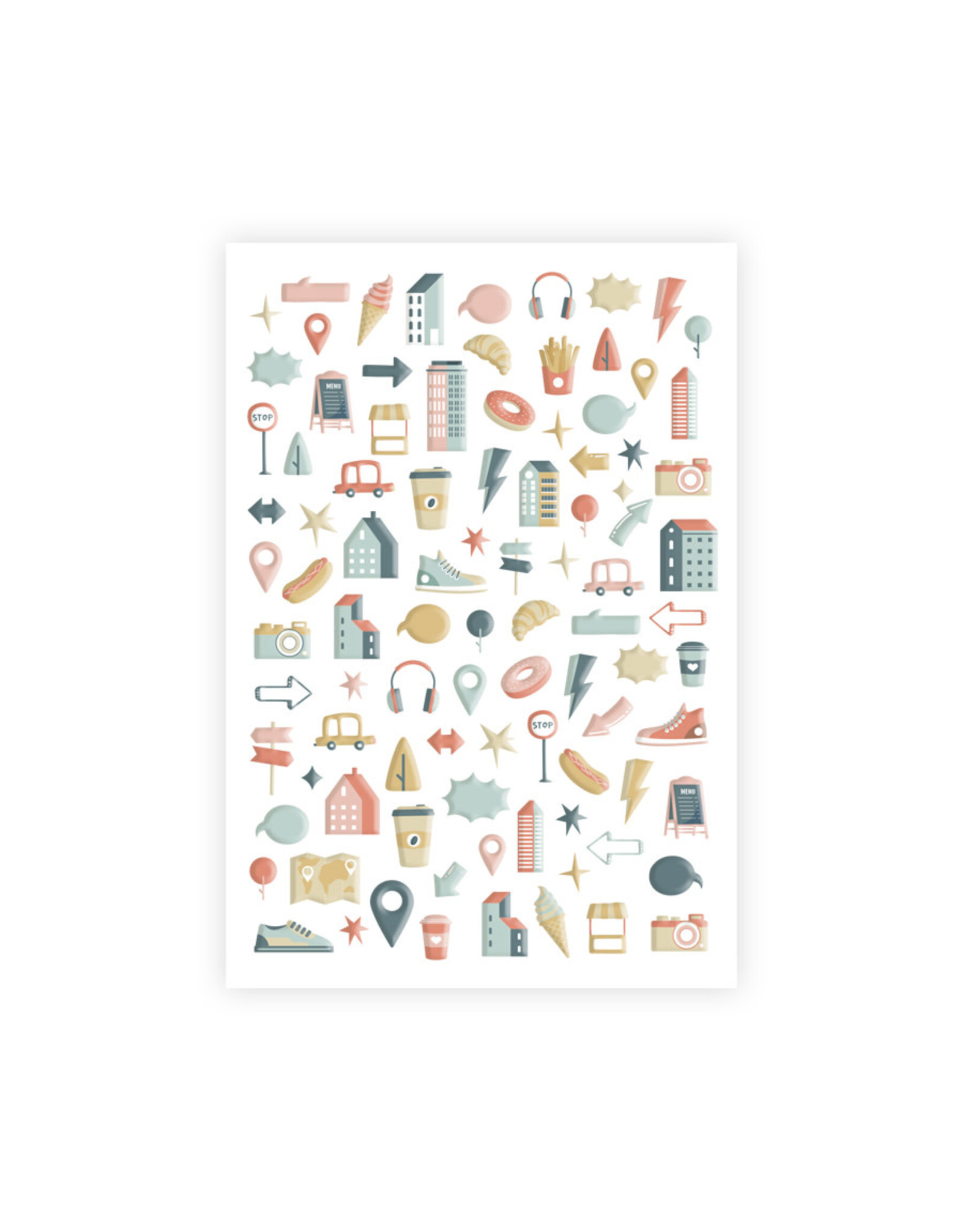 LES ATELIERS DE KARINE LES ATELIERS DE KARINE URBAN STORIES PUFFY STICKERS