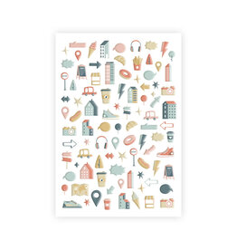 LES ATELIERS DE KARINE LES ATELIERS DE KARINE URBAN STORIES PUFFY STICKERS