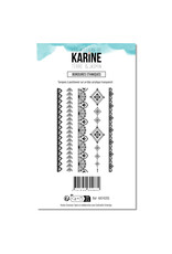LES ATELIERS DE KARINE LES ATELIERS DE KARINE TERRE & JASMIN BORDURES ETHNIQUES CLEAR STAMP SET