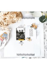 LES ATELIERS DE KARINE LES ATELIERS DE KARINE TERRE & JASMIN BORDURES ETHNIQUES CLEAR STAMP SET