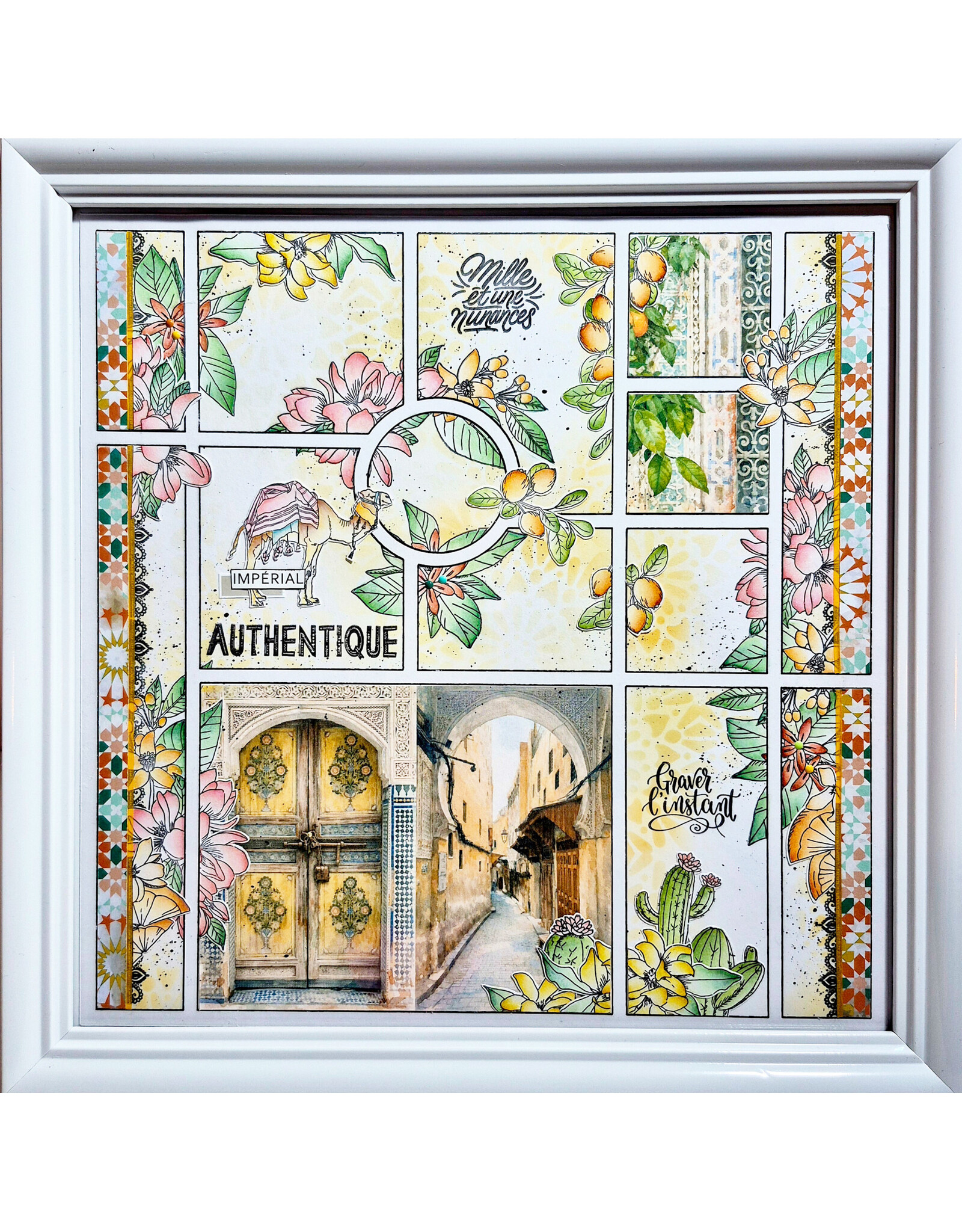 LES ATELIERS DE KARINE LES ATELIERS DE KARINE TERRE & JASMIN BORDURES ETHNIQUES CLEAR STAMP SET