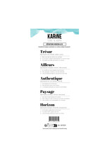 LES ATELIERS DE KARINE LES ATELIERS DE KARINE TERRE & JASMIN DÉFINITIONS HORIZON & CO CLEAR STAMP SET
