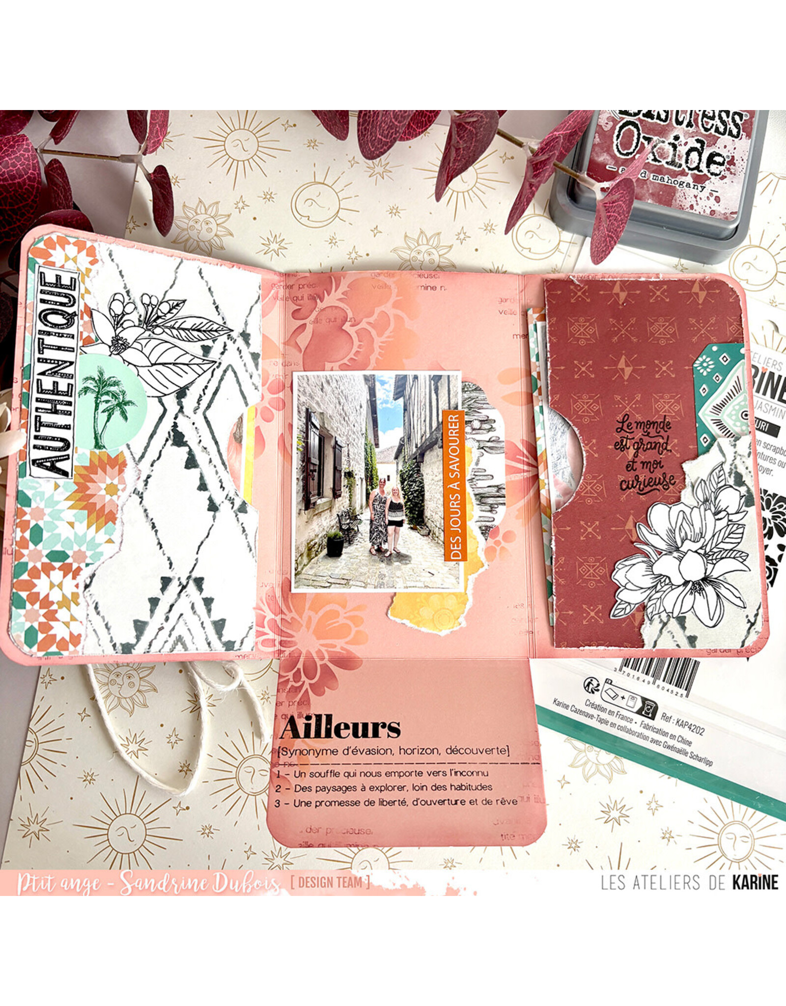 LES ATELIERS DE KARINE LES ATELIERS DE KARINE TERRE & JASMIN DÉFINITIONS HORIZON & CO CLEAR STAMP SET
